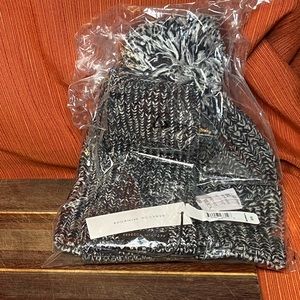 Rebecca Minkoff Marled Beanie & ArmWarmer Set